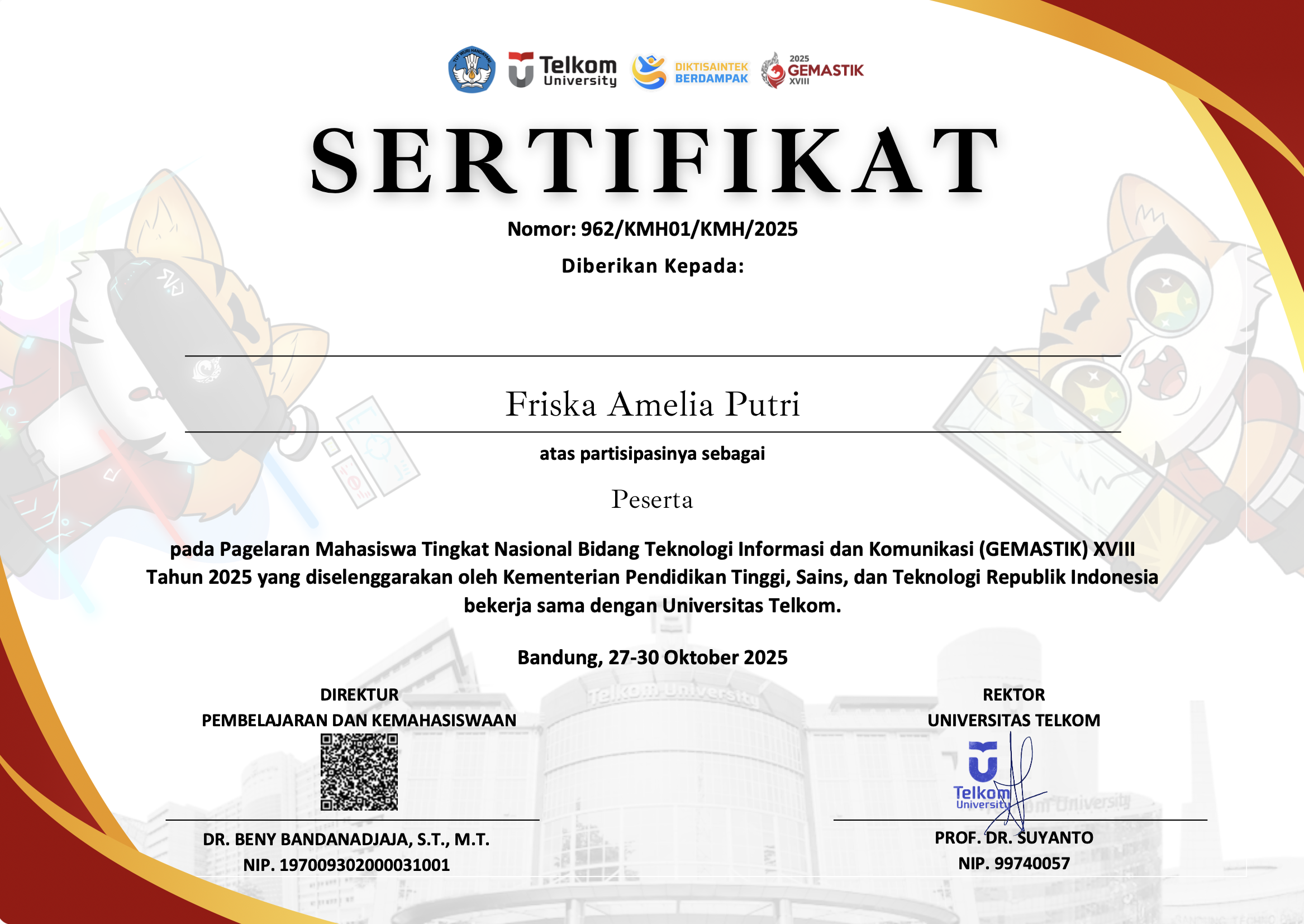 Peserta Gemastik Bidang Smart City